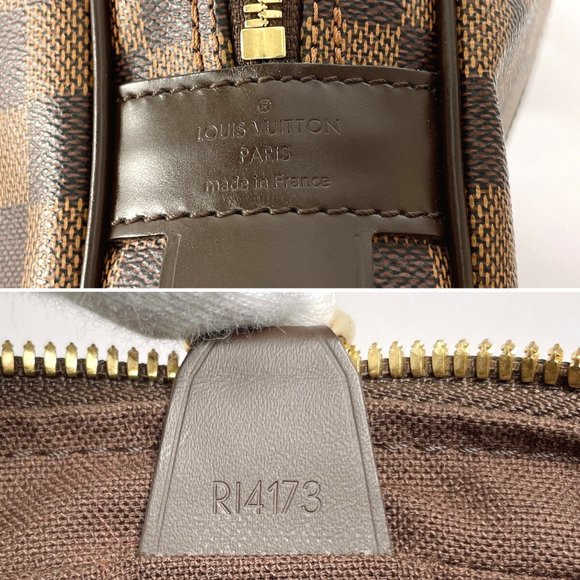 LOUIS VUITTON Louis Vuitton Porte-Document Voyage Bag Men's Damier Canvas Bro... - Picture 10 of 12